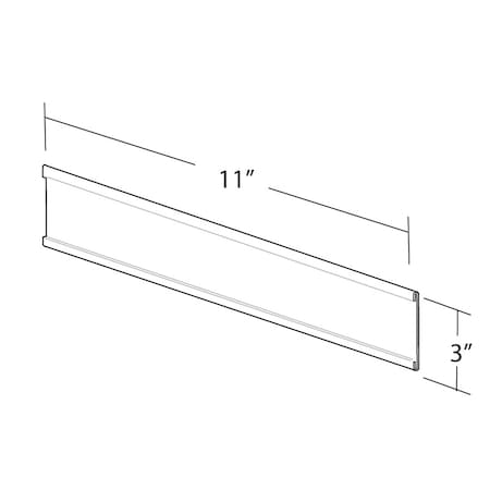 Azar Displays 11"W x 3"H Adhesive-Back Nameplate, PK10 199612